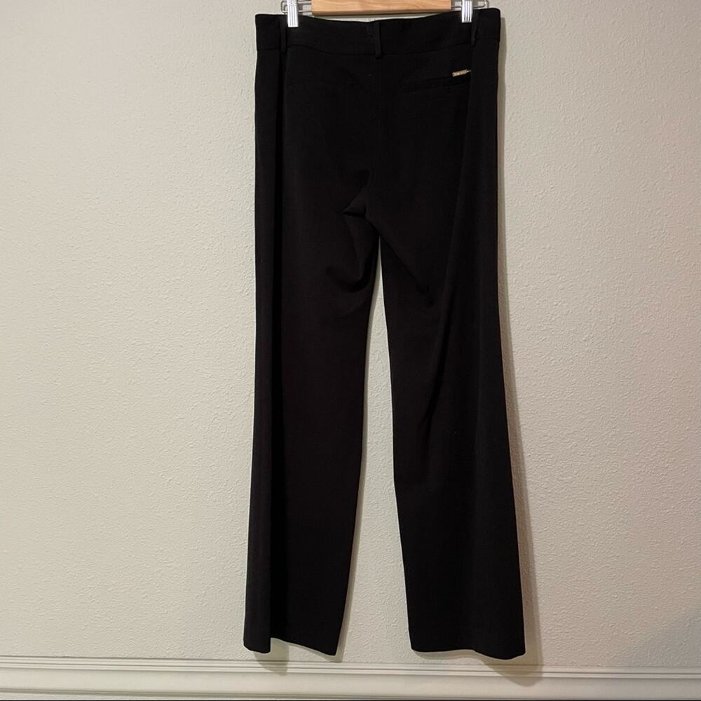 Michael Kors Black Straight Leg Trouser Dress Pants Womens 8 Preppy Career - Picture 5 of 7